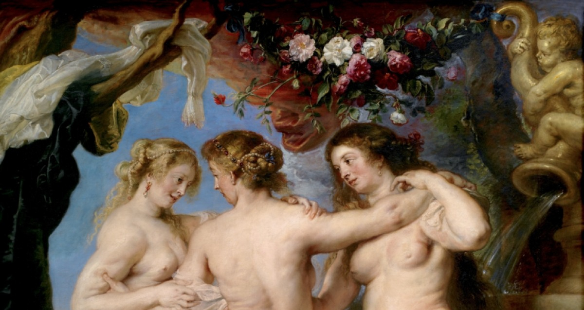 teaser de drie gratieën van Rubens